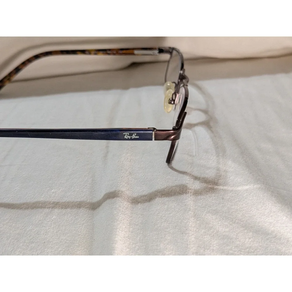 Ray-Ban RB6067 2511 Mens Brown Metal Rectangle Full Rim Eyeglasses FRAMES ONLY